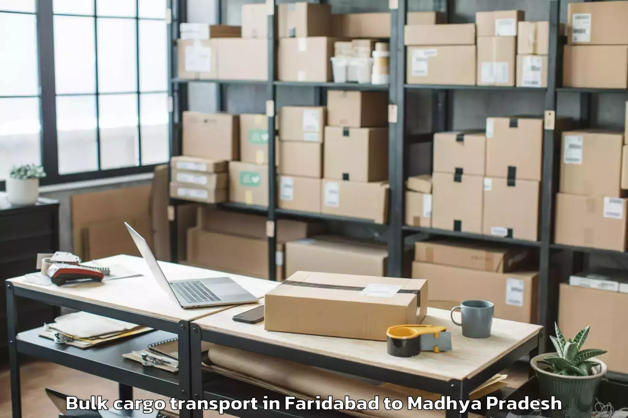 Professional Faridabad to Chitrakoot Bulk Cargo Transport